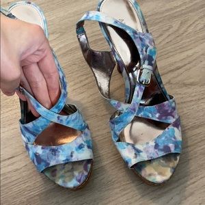 Alfani blue heels, size 10